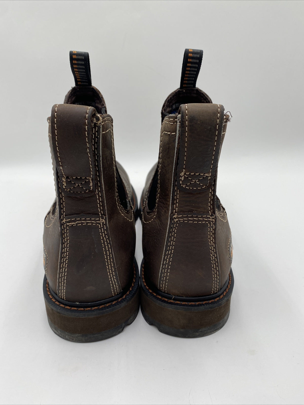 ARIAT MEN'S GROUNDBREAKER CHELSEA WATERPROOF WORK BOOTS STEEL TOE BROWN SIZE 11D