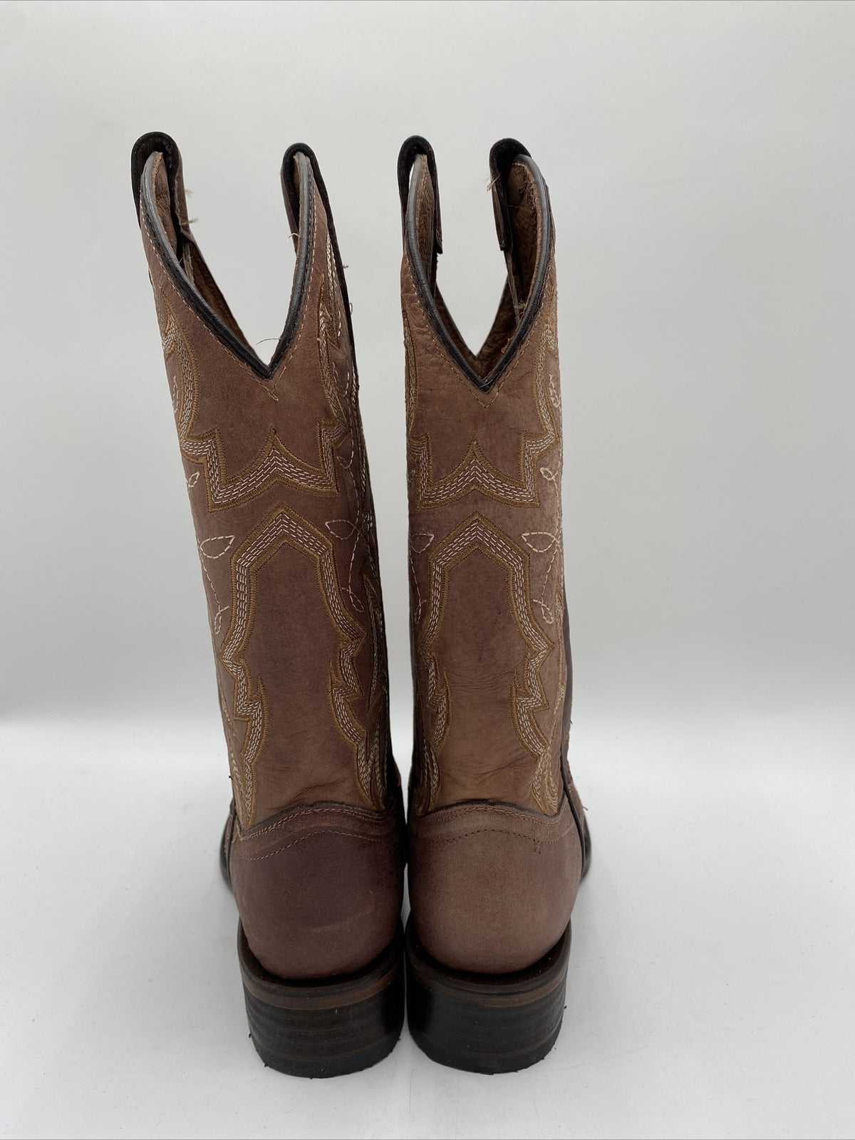 Women's Circle G Embroidered Square Toe Cowgirl Boots Brown Size 7.5M