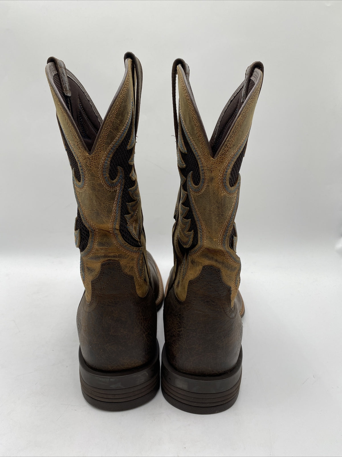 Ariat Men's Cowpuncher VentTEK Western Cowboy Boots Brown Size 12D - BrokenInBoots