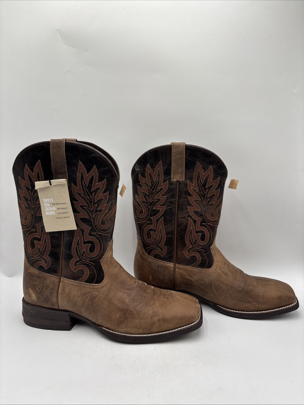 Ariat Men's Authentic Layton Western Boots Brown Size 14EE
