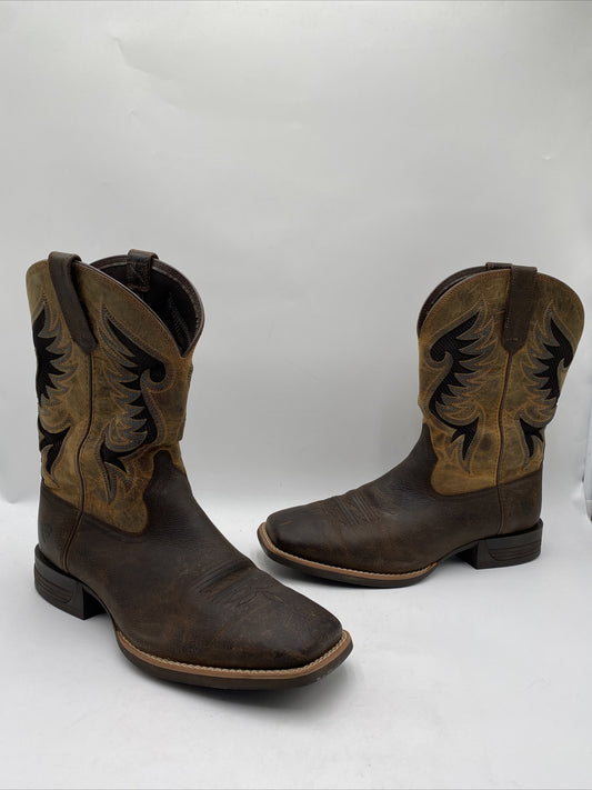 Ariat Men's Cowpuncher VentTEK Western Cowboy Boots Brown Size 12D -  BrokenInBoots