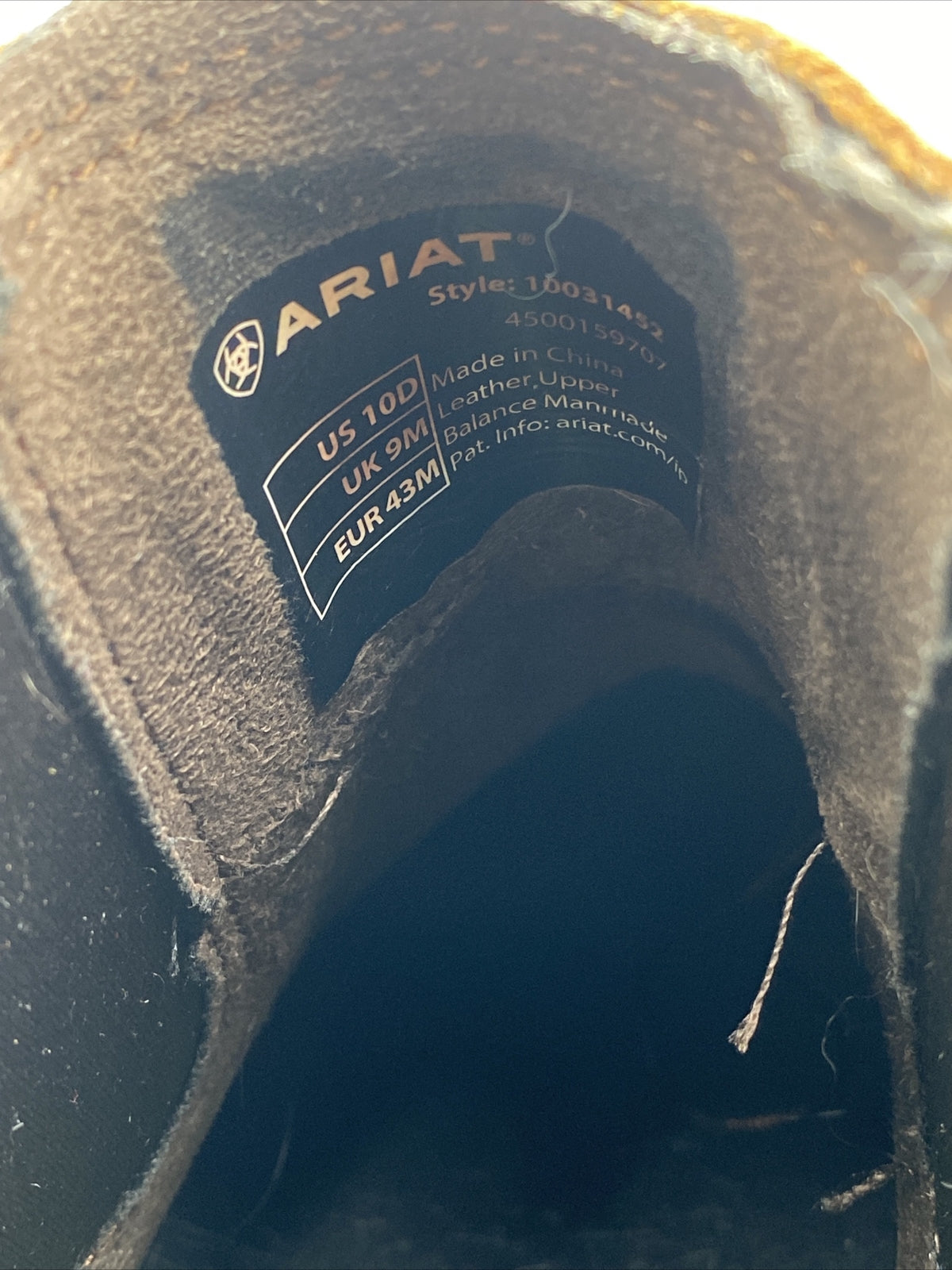 Ariat Men's Booker Ultra Western Boots Brown Size 10D -  BrokenInBoots