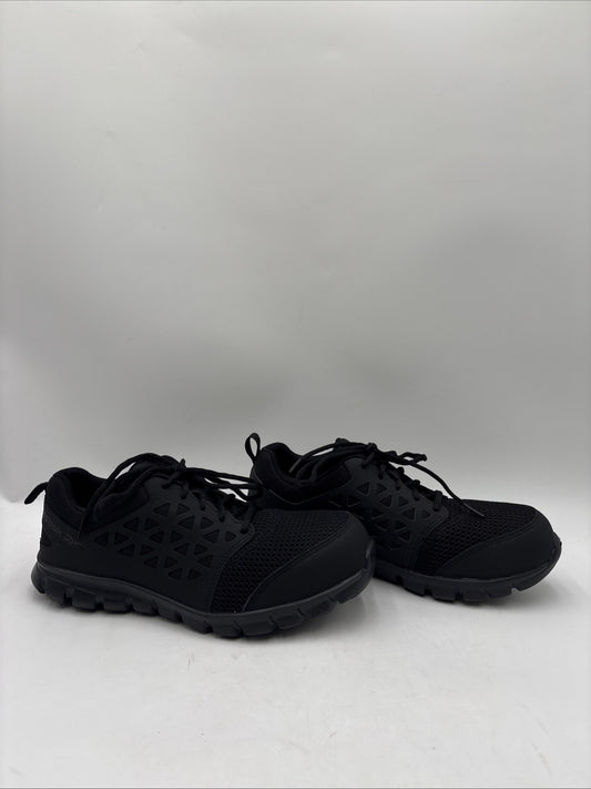 Adults Reebok Work Sublite Cushion Composite Toe Work Shoe Black Size 8.5M/10.5W