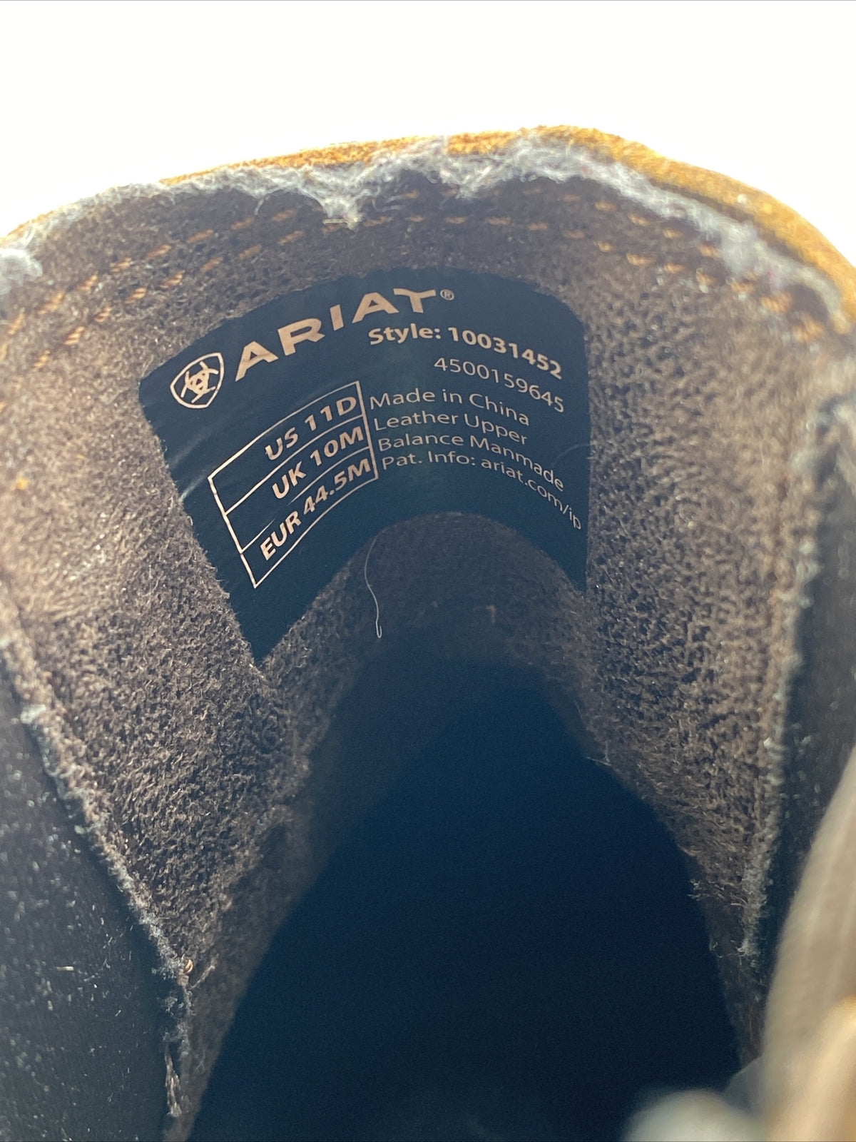 Ariat Men's Booker Ultra Western Boots Brown Size 11D -  BrokenInBoots