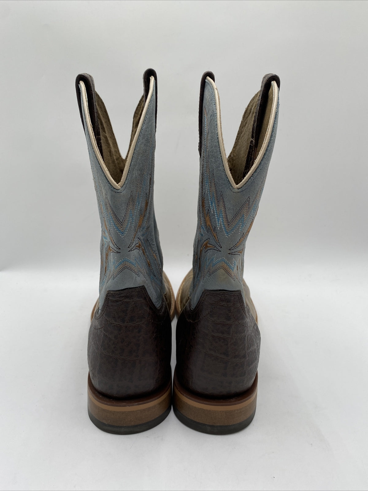Ariat Men's Arena Rebound Western Boots Brown/Blue Size 13D -  BrokenInBoots