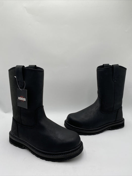 Aggressor Men's Leveler Soft Toe Boots Black Size 8 -  BrokenInBoots