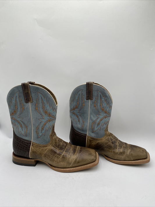 Ariat Men's Arena Rebound Western Boots Brown/Blue Size 13D -  BrokenInBoots
